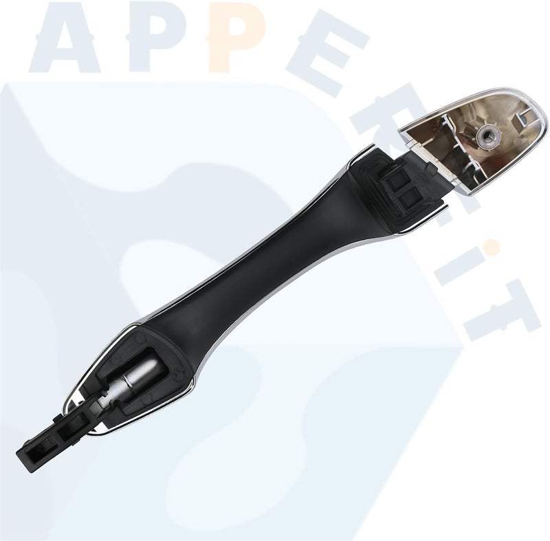 APPERFiT Exterior Door Handle w/End Cap Cover for Rear Door Left Driver Side Chrome Compatible with Kia Sorento 2016 2017 2018 2019 2020 Replaces 82651-C5010 83652-C5010 - Image 3